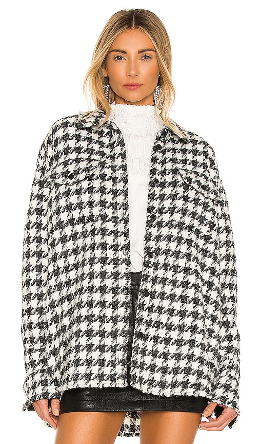 L'Academie The Meloe Blouse in Black & Ivory