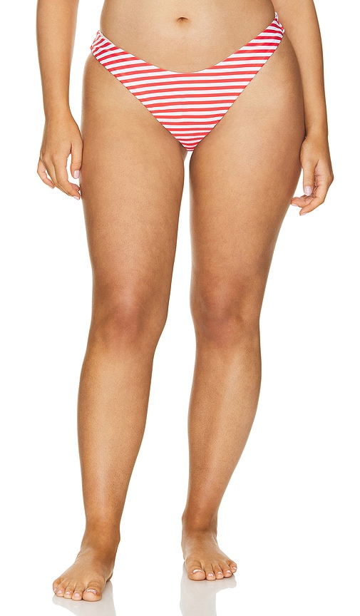 Shop L'academie By Marianna Cherie Bottom In Red & Ivory Stripe