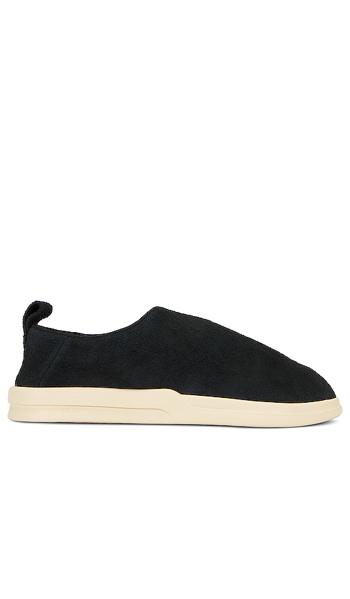 Lusso Cloud Gehry Hairy Suede in Jet Black & Shortbread