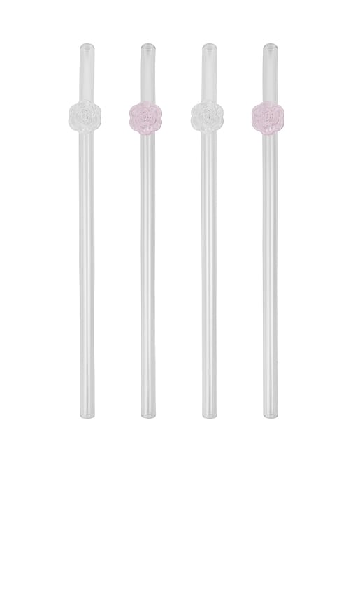 Lepel Club Rose Straws In Multi