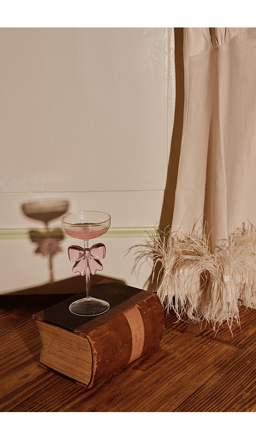  Lepel Club Rosa Glas Mit Schleife Pink Bow Glass In Pink. 
