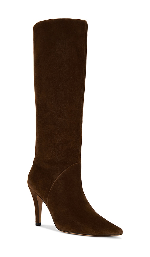 Lola Cruz Knee High Boot In Brown