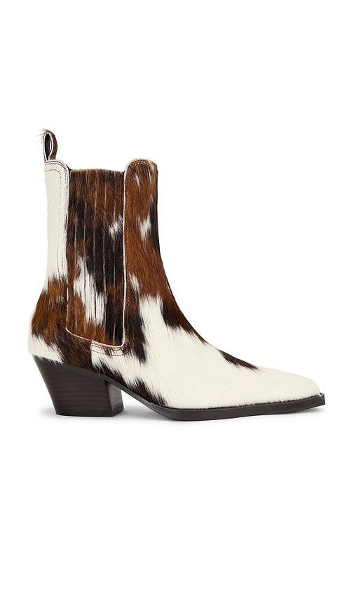 Lola Cruz Pony Hair Ankle Bootie
