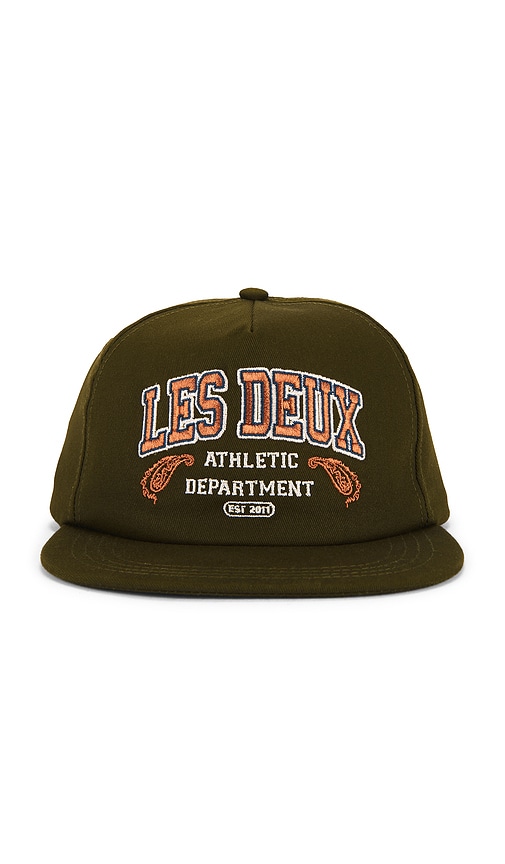 Les Deux Paisley Organic Cap In Green