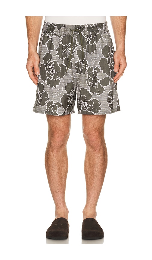 Les Deux Charlie Poppy All Over Print Shorts