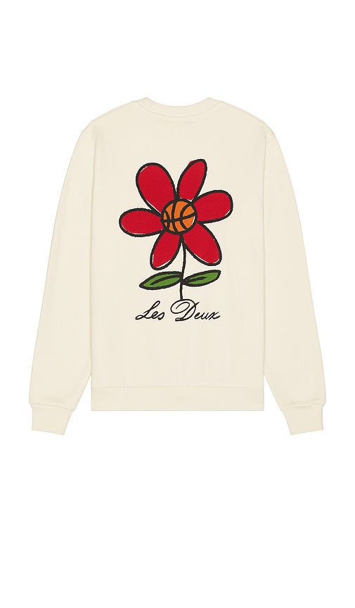 Les Deux Flower Basket Sweatshirt In Neutral
