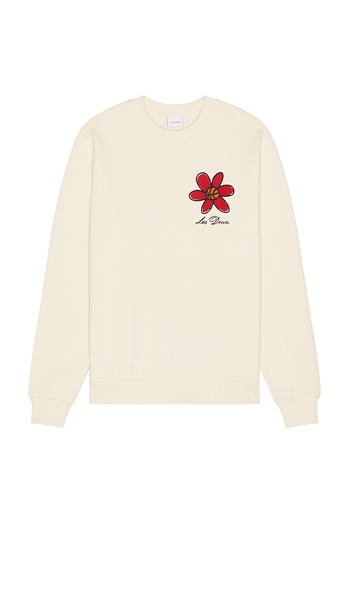 Les Deux Flower Basket Sweatshirt In Neutral