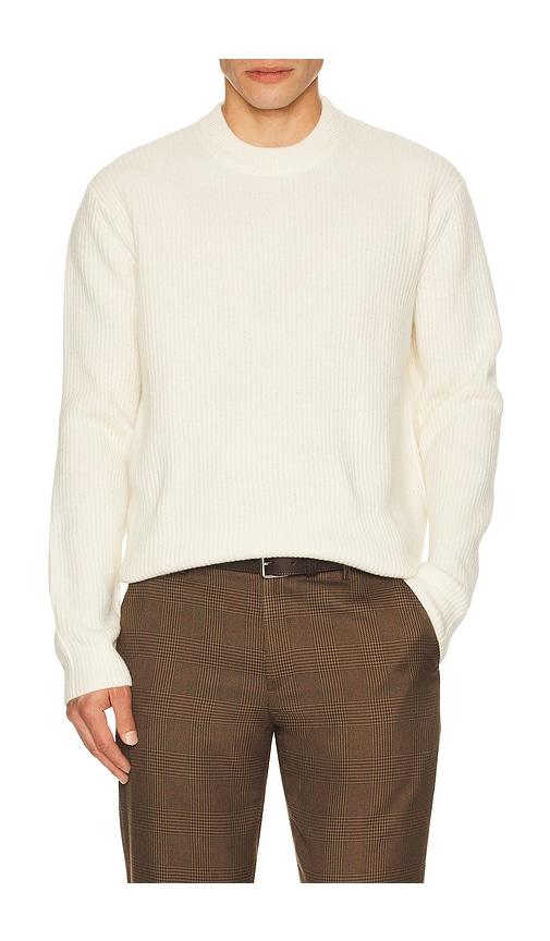 Les Deux Eddie Wool Rib Crew Neck Knit Sweater