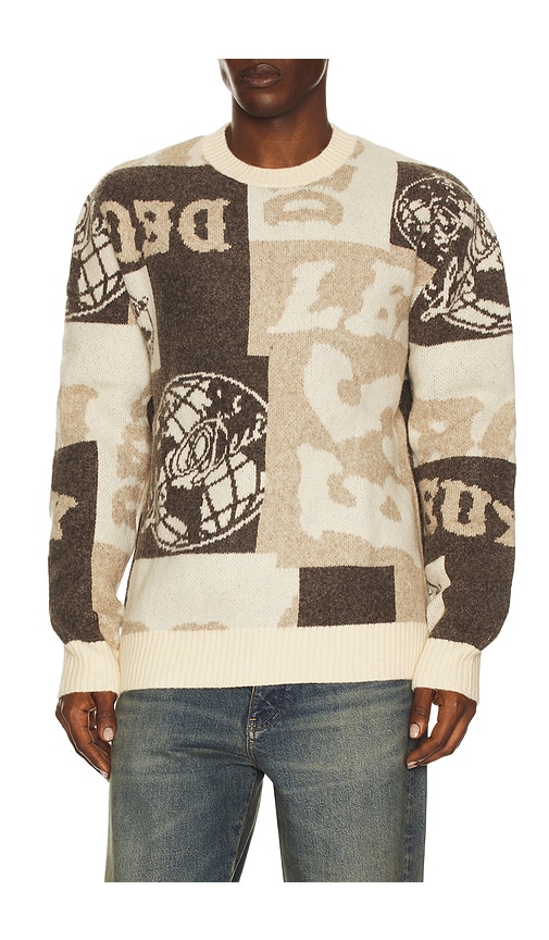 Les Deux Globe Crew Neck Knit Sweater