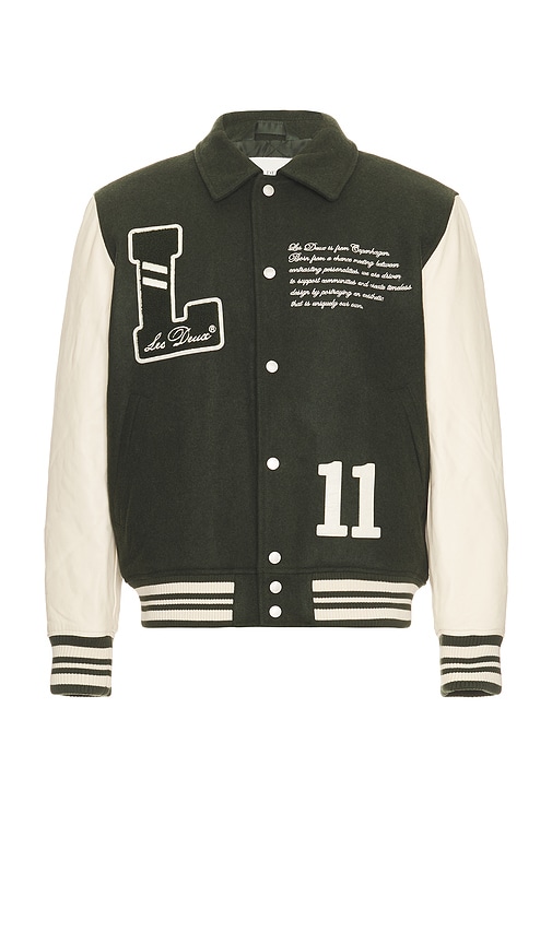 Les Deux Varsity Wool Jacket In Multi