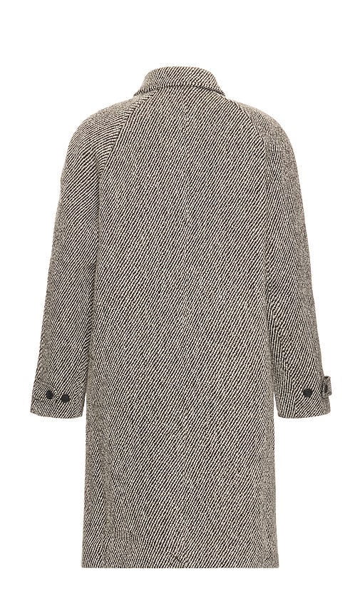 Les Deux Michael Twill Wool Coat In Gray