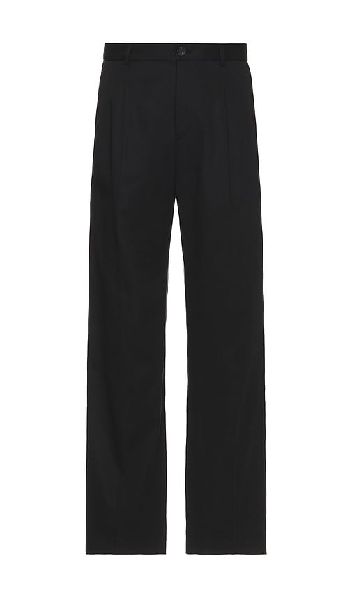 Randall Pleated Twill Suit Pants in Black. - size 36x32 (also in 30x32, 34x32)