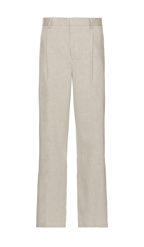 Reece Pleated Slub Suit Pants in Cream. - size 30x32 (also in 31x32, 32x32, 33x32, 34x32, 36x32) - Les Deux - Modalova