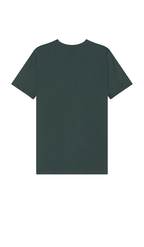 Shop Les Deux Camden T-shirt In Pine Green & Ivory