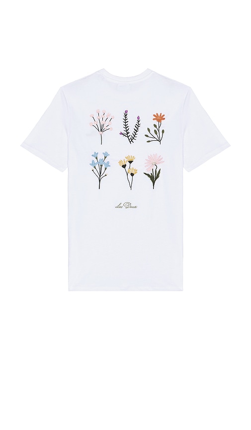 Wild Flower Tee in White. - size M (also in L)