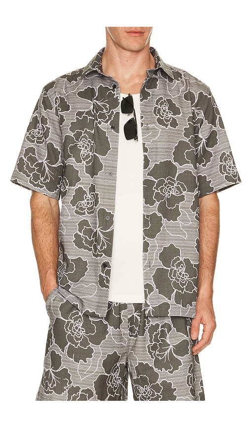 Les Deux Charlie Poppy All Over Print Shirt
