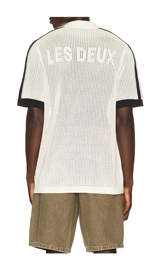 Les Deux Logo Grid Knitted Polo | Thumbnail 2