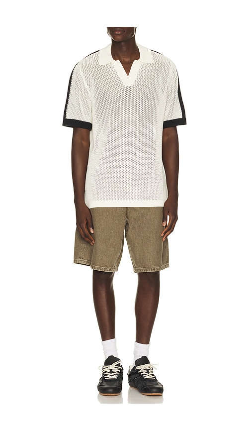 Les Deux Logo Grid Knitted Polo | Thumbnail 3
