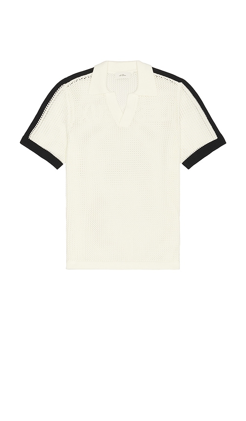 Les Deux Logo Grid Knitted Polo | Thumbnail 4