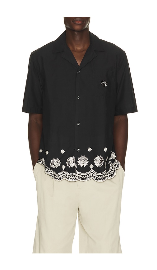 Les Deux Border Embroidery Shirt - Women's Clothing