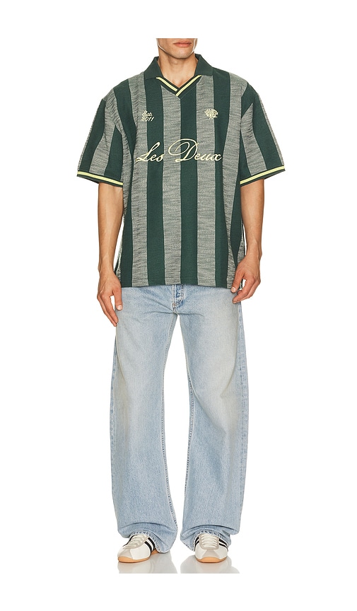 Les Deux Stripe Jacquard Football Jersey | Thumbnail 3 Les Deux Stripe Jacquard Football Jersey | Thumbnail 3