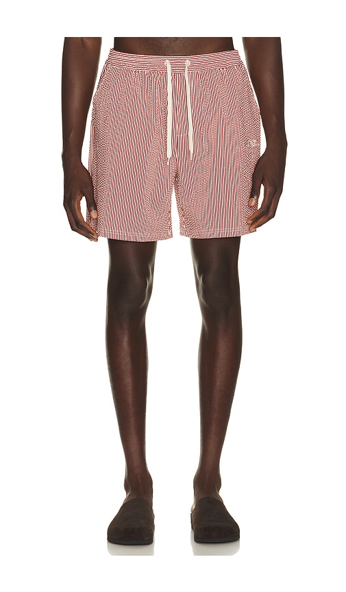 Les Deux Stripe Seersucker Swim Shorts