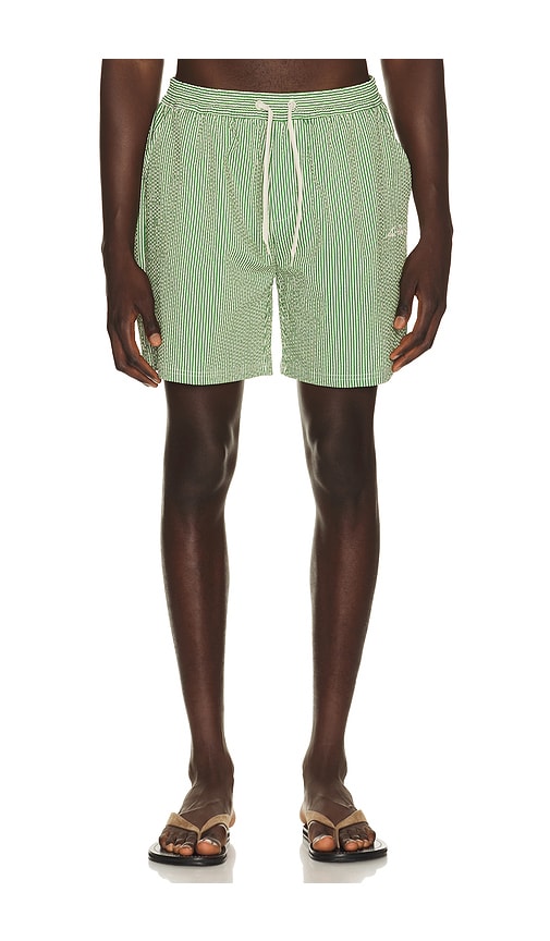 Les Deux Stripe Seersucker Swim Shorts