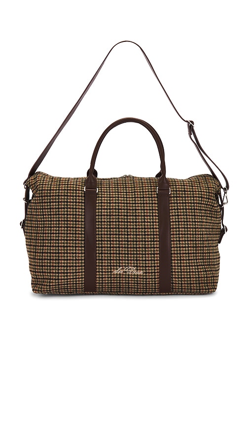 Houndstooth Wool Weekend Bag