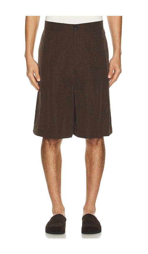 Le17septembre Adjustable Bermuda Shorts In Brown