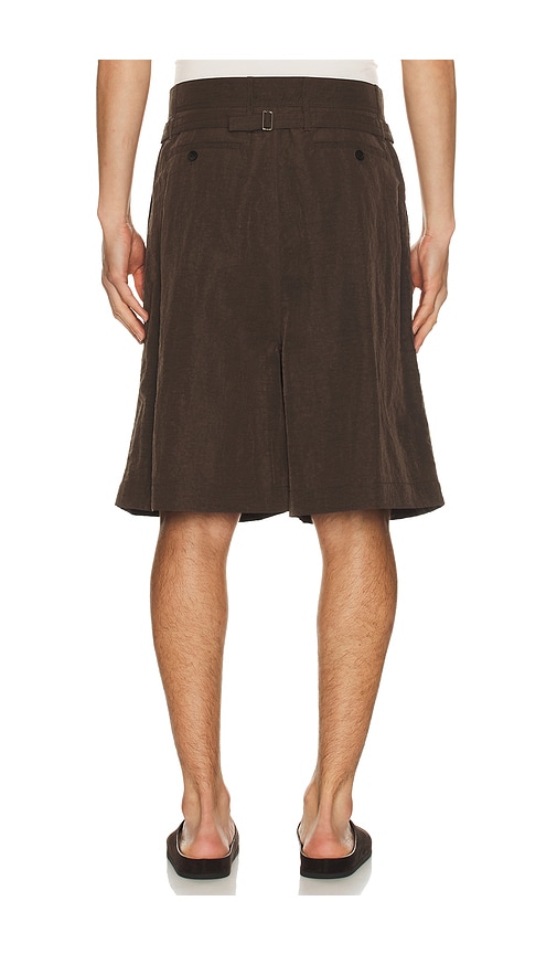 Le17septembre Adjustable Bermuda Shorts In Brown