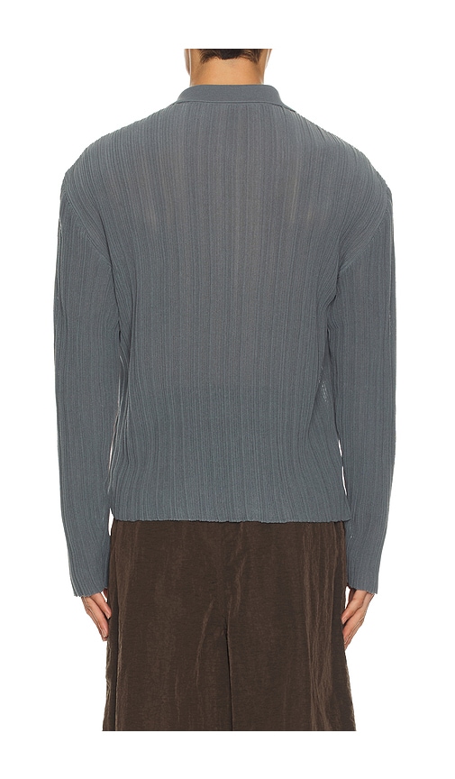 Le17septembre Ribbed Cardigan In Blue