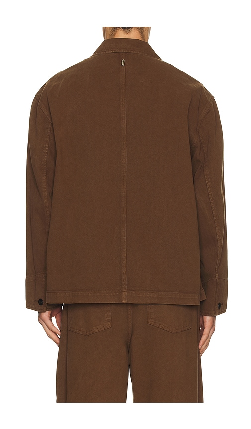 Le17septembre Denim Field Jacket In Brown