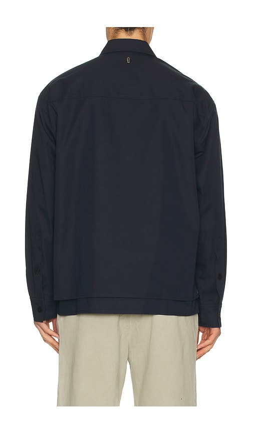 Le17septembre Double Layered Cotton Shirt In Blue