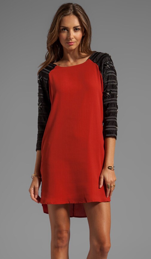 Embellished Raglan Dress