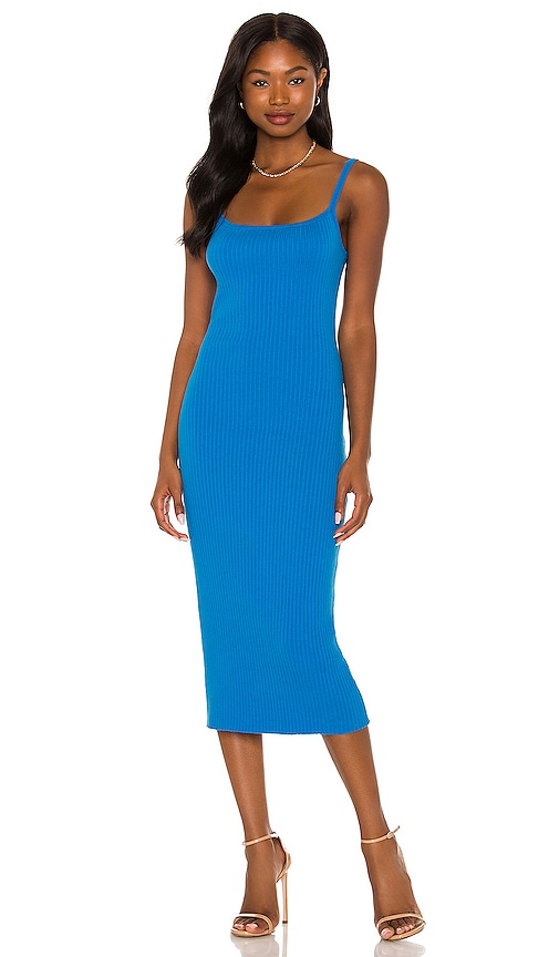 Blue 2024 ribbed dress