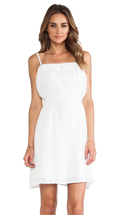 Linen Side Pleated Dress