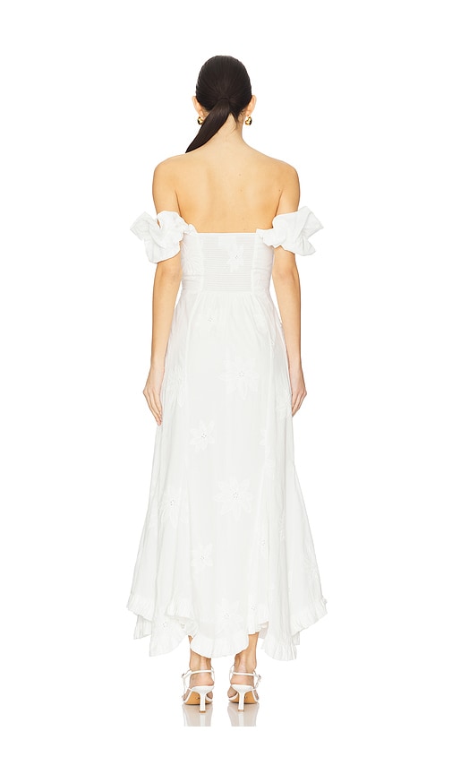  Line & Dot Emberly Maxi Dress In White. Size S. Also In Xs, M, L. 