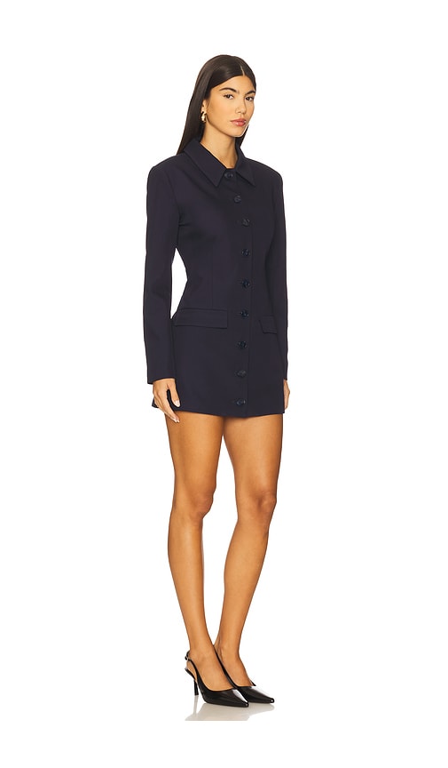  Line & Dot Derrick Mini Dress In Navy. Size S. Also In Xs, M, L. 