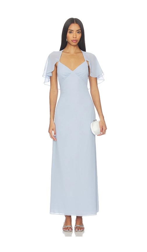 wedding dress with blue heels Yvonne Halter Corset Gingham Mini Dress – American Threads main image 0