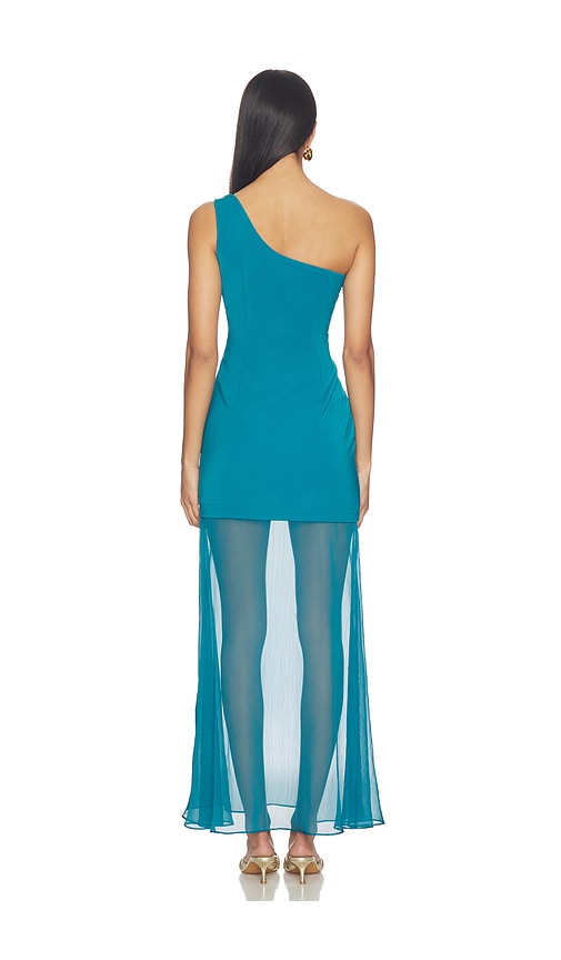  Line & Dot Kleid Nikoleta In Teal. Größe S. Also In Xs, M, L. 