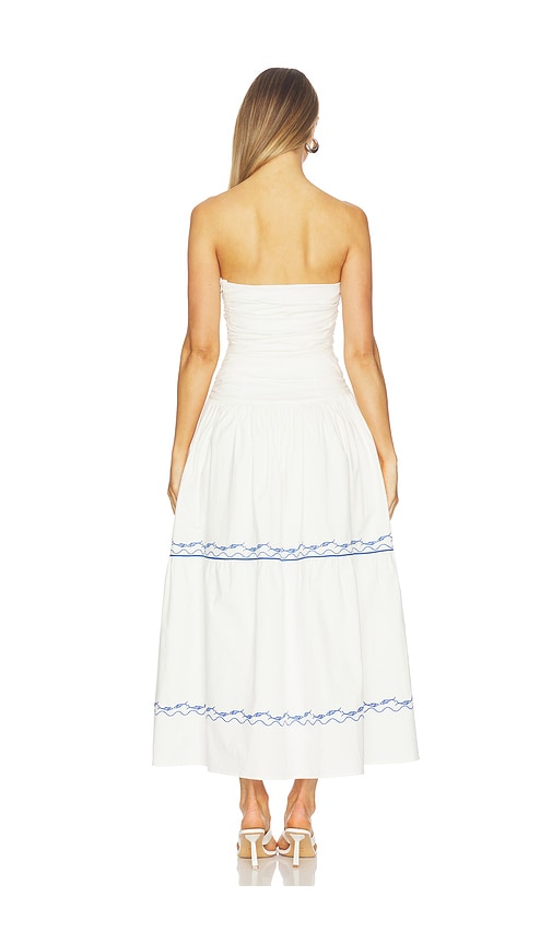  Line & Dot Kleid Oia In White. Größe S. Also In Xs, M, L. 
