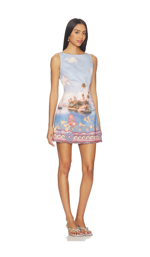  Line & Dot Pernille Mini Dress In Blue. Size S. Also In Xs, M, L. 