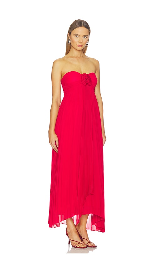  Line & Dot Carolyn Maxi Dress In Red. Size S. Also In Xs, M. 