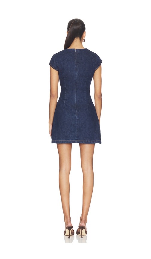  Line & Dot Kleid Flavia In Blue. Größe S. Also In Xs, M, L. 