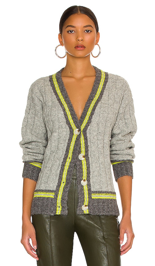 Line & Dot Emma Cardigan in Grey Multi | REVOLVE