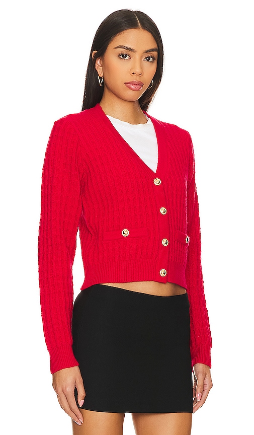 Shop Line & Dot Wish Cardigan In Red