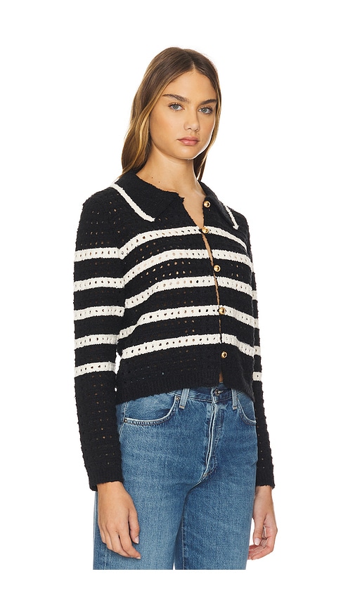 Shop Line & Dot Let Me Be Cardigan In Black