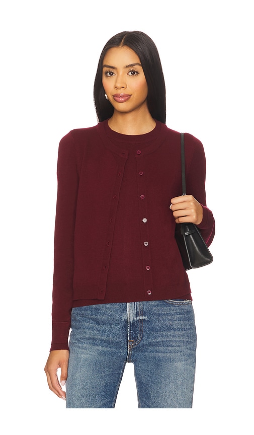 Ayla Double Layered Sweater in Burgundy. - size S (also in L, M, XS)