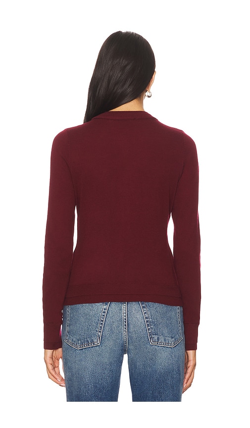  Line & Dot Ayla Double Layered Sweater In Burgundy. Größe S. Also In Xs, M, L. 