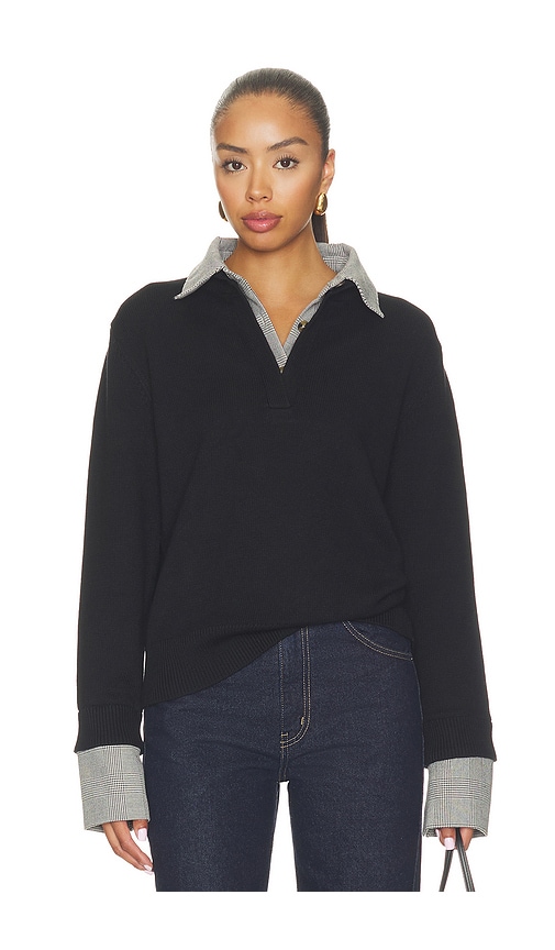 Line & Dot Archie Sweater In Black Multi
